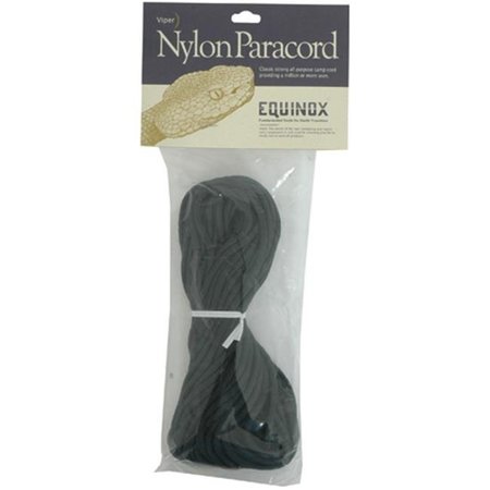 EQUINOX Equinox 447510 50ft. Paracord Black 447510